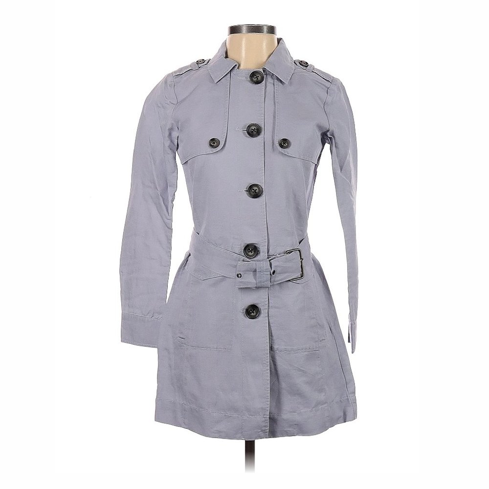 CAbi Periwinkle Trench Coat